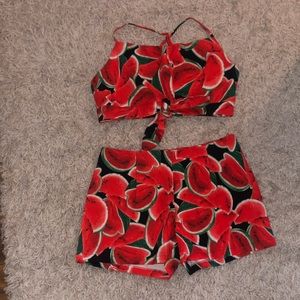 Two piece short set